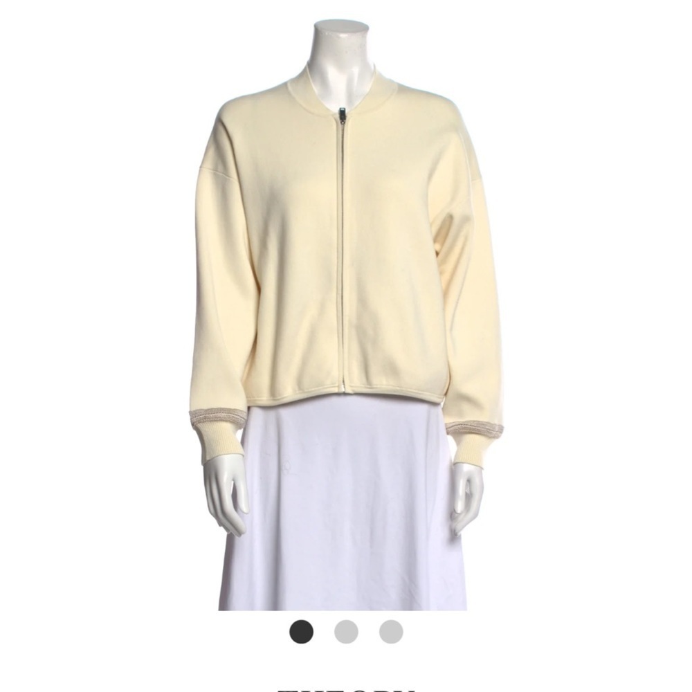 Theory Crewneck Sweater Zipper Cardigan NWT  XS